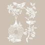 Flower and Bird Model AS539 A4 Stencil
