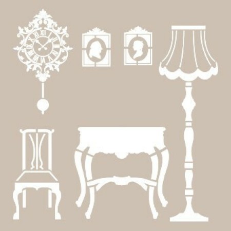 Decoration Model AS543 A4 Stencil