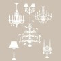 Chandelier Model AS544 A4 Stencil