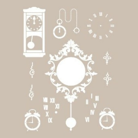 Clock Model AS550 A4 Stencil