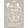 New Year Model AS554 A4 Stencil