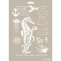 Sea Horse Model AS561 A4 Stencil
