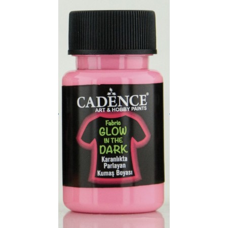 Pembe Cadence Karanlıkta Parlayan Kumaş Boyası 50ML