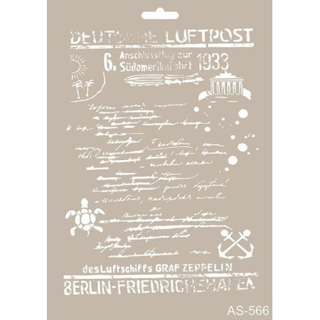 Text Model AS566 A4 Stencil