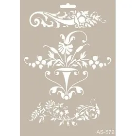 Yaprak Model AS572 A4 Stencil
