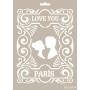 Valentine's Day Model AS574 A4 Stencil