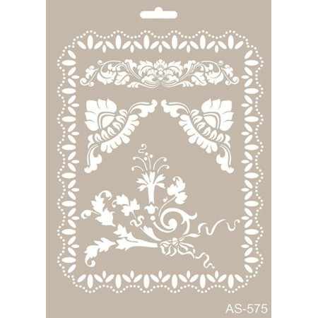 Flower Model AS575 A4 Stencil