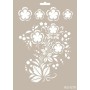 Flower Model AS576 A4 Stencil