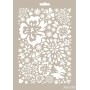 Flower Model AS579 A4 Stencil