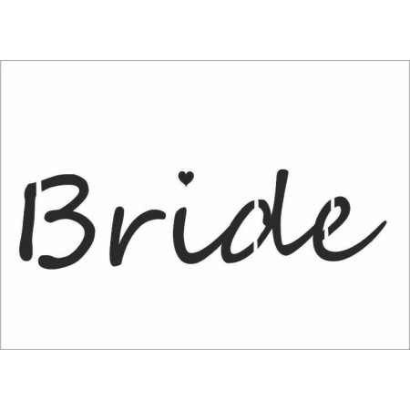 Bride Written AS610 A4 Stencil