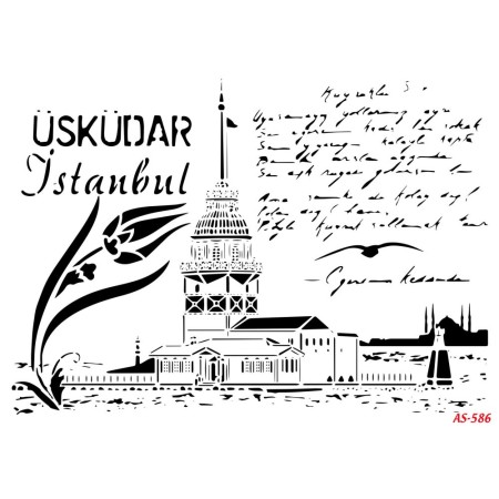 Üsküdar İstanbul Model AS586 A4 Stencil