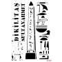 Obelisk Sultanahmet Model AS587 A4 Stencil