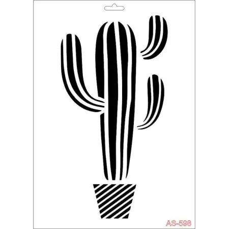 Cactus Moldel AS598 A4 Stencil