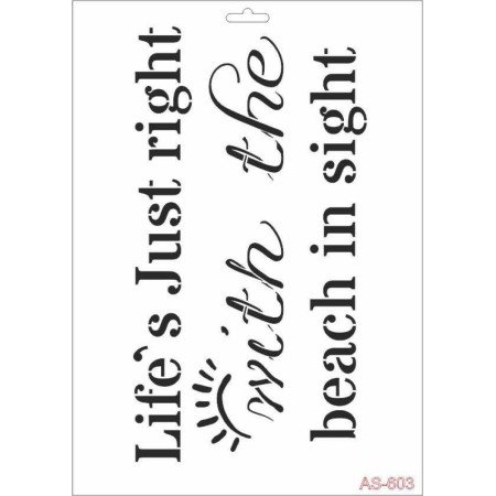 Text Model AS603 A4 Stencil