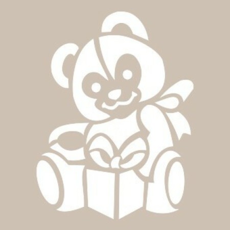 Teddy Bear Model D02 15x20 D Series Stencil