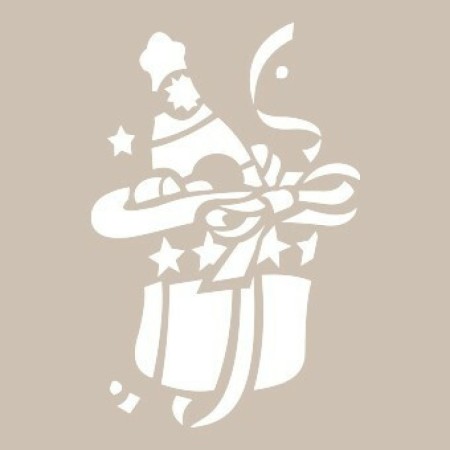 Gift Bottle Model D15 15x20 D Series Stencil