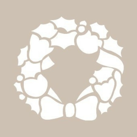 Christmas Wreath Model D39 15x20 D Series Stencil