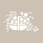 Flower Basket Model D57 15x20 D Series Stencil