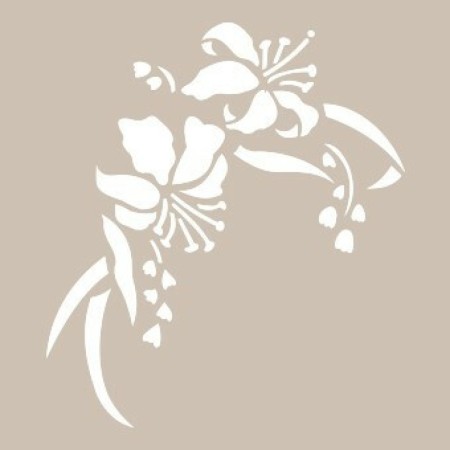 Flower Model D64 15x20 D Series Stencil