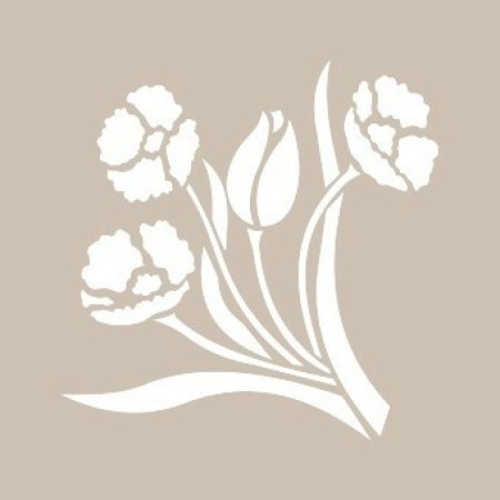 Flower Model D71 15x20 D Series Stencil