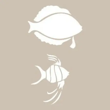 Fish Model D74 15x20 D Series Stencil