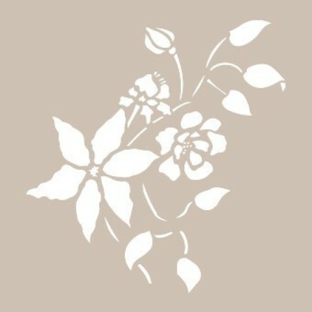 Flower Model D77 15x20 D Series Stencil