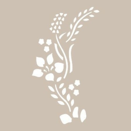 Flower Model D123 15x20 D Series Stencil