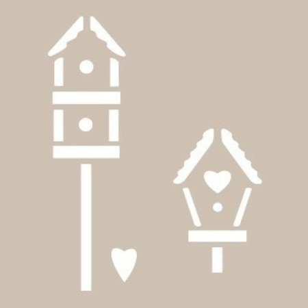 Bird House Model D145 15x20 D Series Stencil