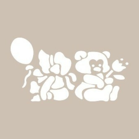 Teddy Bear Model D176 15x20 D Series Stencil