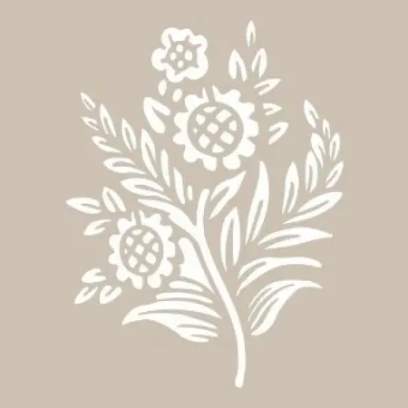 Flower Model D232 15x20 D Series Stencil