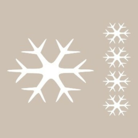 Snow Crystal Model D249 15x20 D Series Stencil