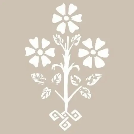 Flower Model D259 15x20 D Series Stencil