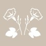 Flower Model D284 15x20 D Series Stencil