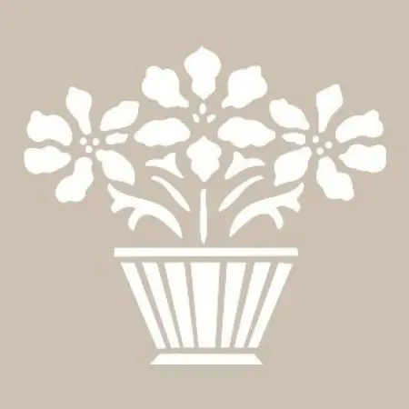 Flower Model D351 15x20 D Series Stencil