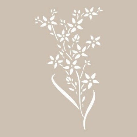 Flower Model D414 15x20 D Series Stencil