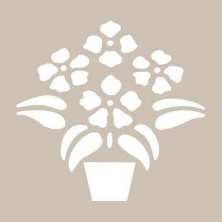 Flower Model D416 15x20 D Series Stencil