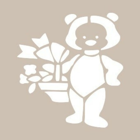 Teddy Bear Model D437 15x20 D Series Stencil