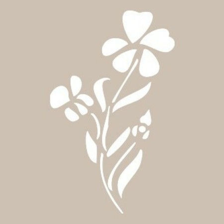 Flower Model D471 15x20 D Series Stencil