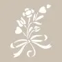 Flower Model D525 15x20 D Series Stencil
