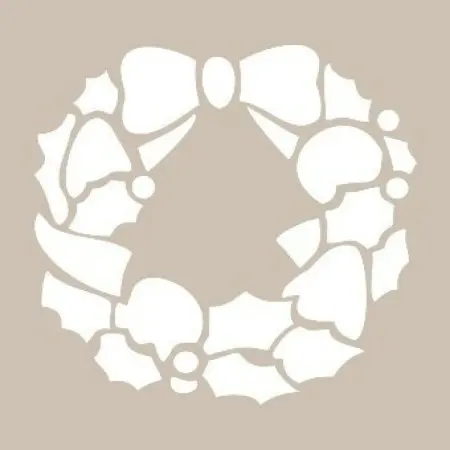 Christmas Wreath Model D559 15x20 D Series Stencil