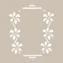 Floral frame Model D657 15x20 D Series Stencil