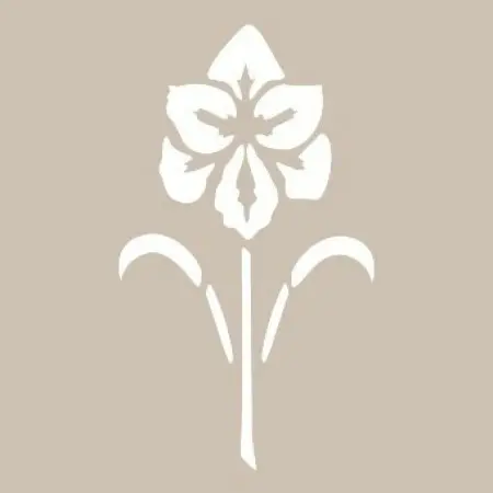 Flower Model D658 15x20 D Series Stencil