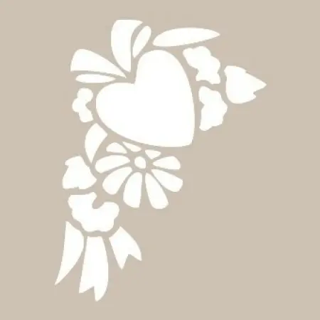 Flower Model D660 15x20 D Series Stencil