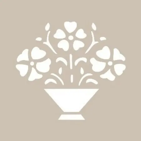 Flower Model D665 15x20 D Series Stencil