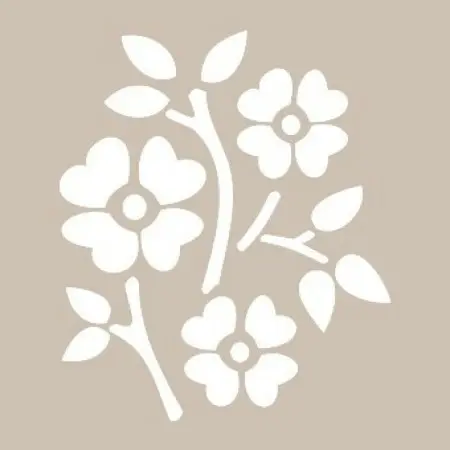 Flower Model D668 15x20 D Series Stencil