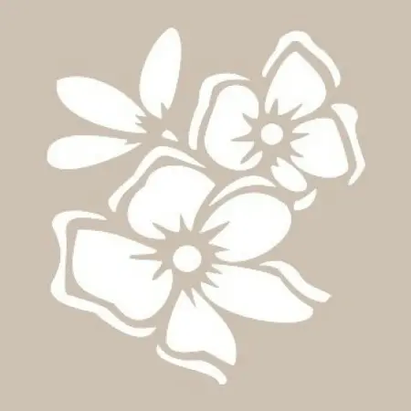 Flower Model D678 15x20 D Series Stencil