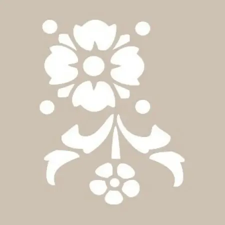 Flower Model D728 15x20 D Series Stencil