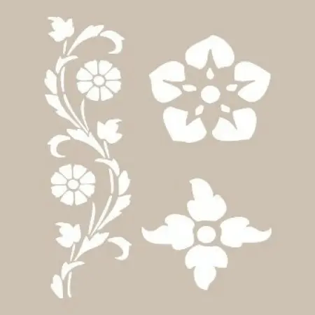 Flower Model D795 15x20 D Series Stencil
