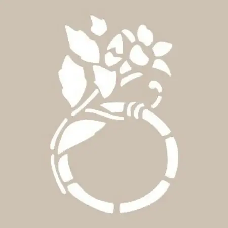 Flower Model D859 15x20 D Series Stencil