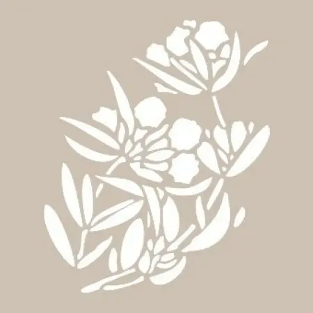 Flower Model D860 15x20 D Series Stencil